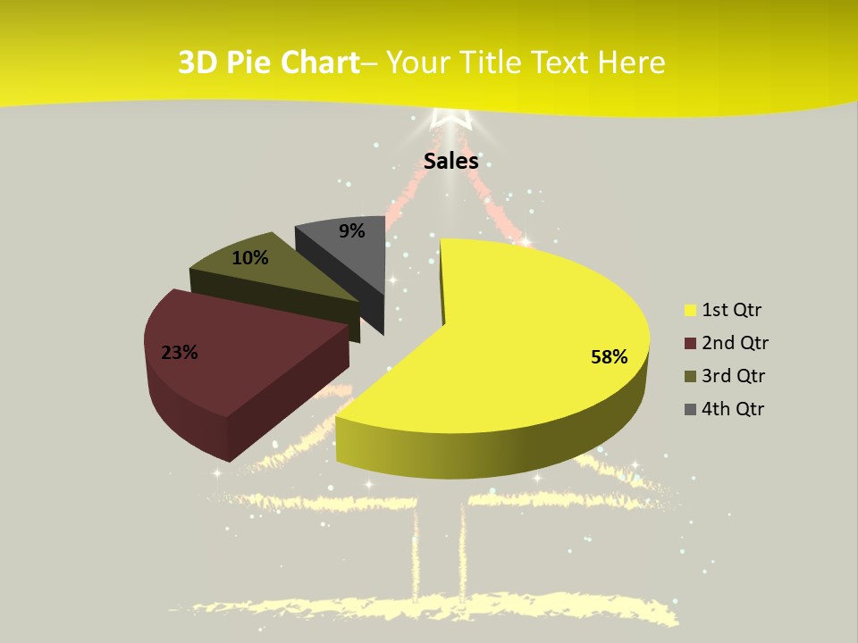 Red Illustration Gift PowerPoint Template
