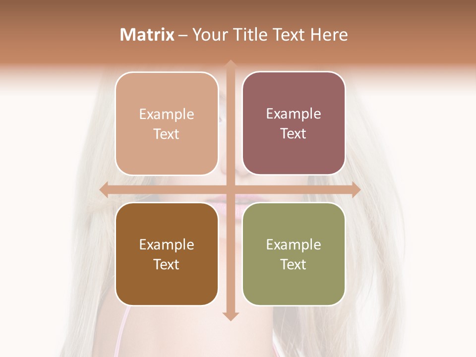 Beauty Blond Blue PowerPoint Template