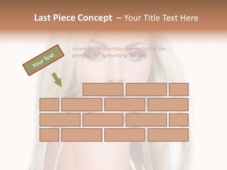 Beauty Blond Blue PowerPoint Template