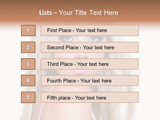 Beauty Blond Blue PowerPoint Template