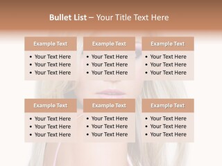 Beauty Blond Blue PowerPoint Template