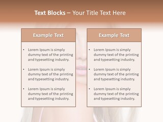 Beauty Blond Blue PowerPoint Template