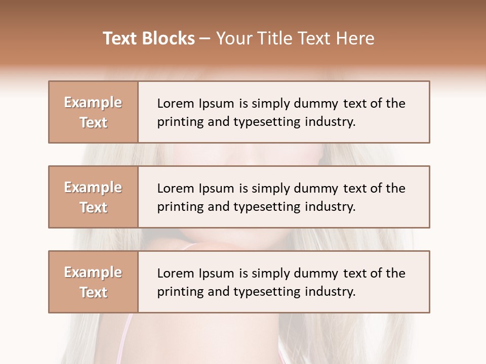 Beauty Blond Blue PowerPoint Template