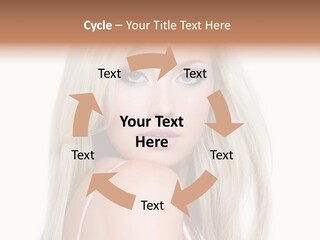 Beauty Blond Blue PowerPoint Template