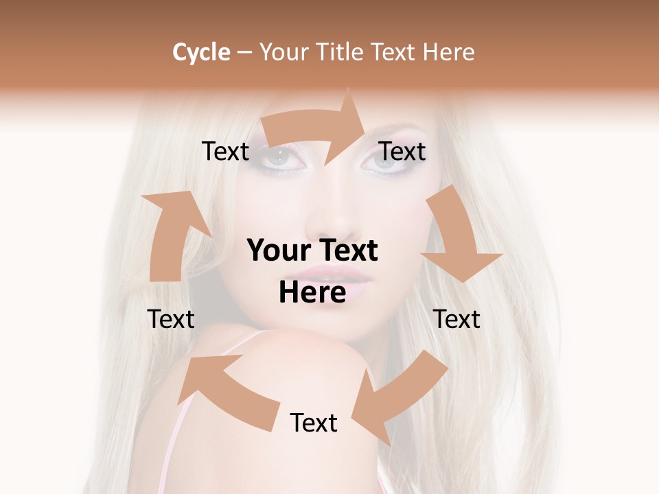 Beauty Blond Blue PowerPoint Template