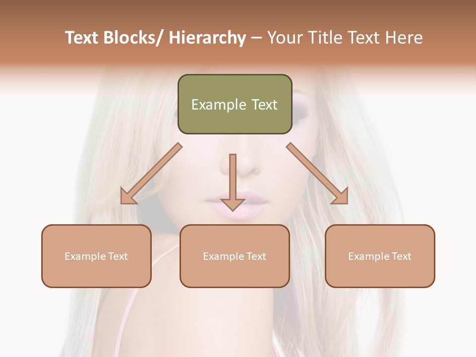 Beauty Blond Blue PowerPoint Template