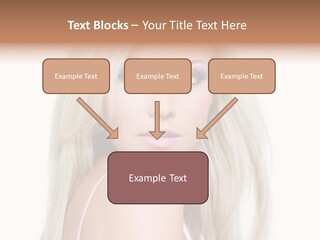 Beauty Blond Blue PowerPoint Template