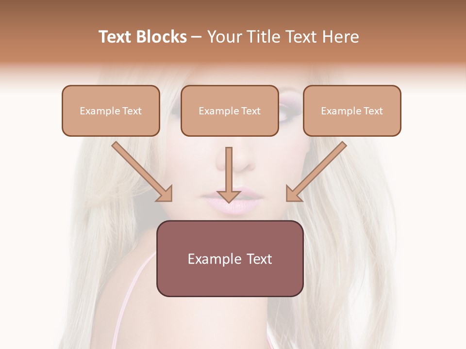 Beauty Blond Blue PowerPoint Template