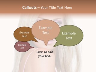 Beauty Blond Blue PowerPoint Template