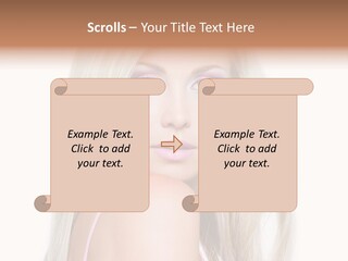 Beauty Blond Blue PowerPoint Template