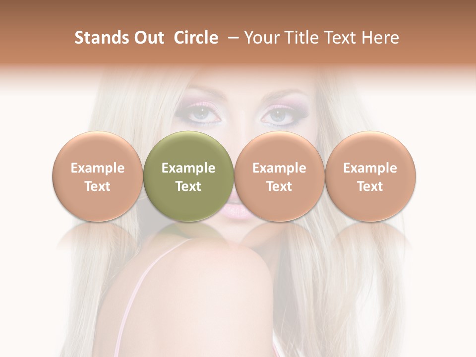 Beauty Blond Blue PowerPoint Template