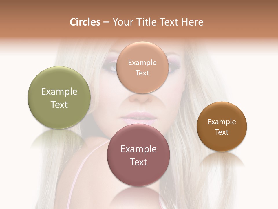 Beauty Blond Blue PowerPoint Template