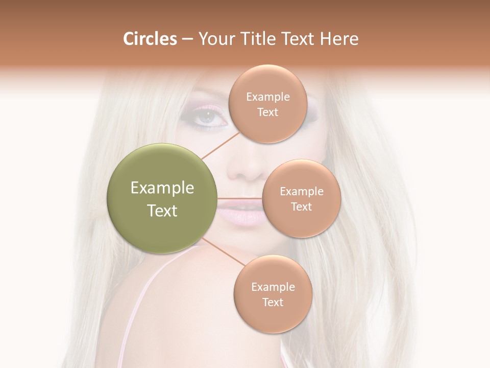Beauty Blond Blue PowerPoint Template