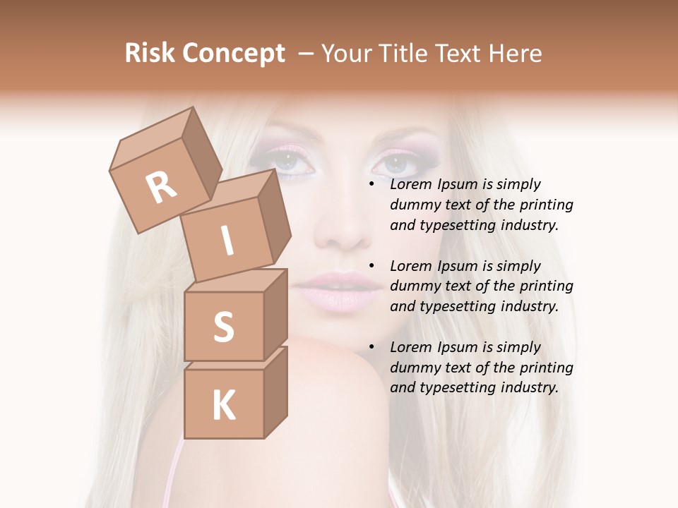 Beauty Blond Blue PowerPoint Template