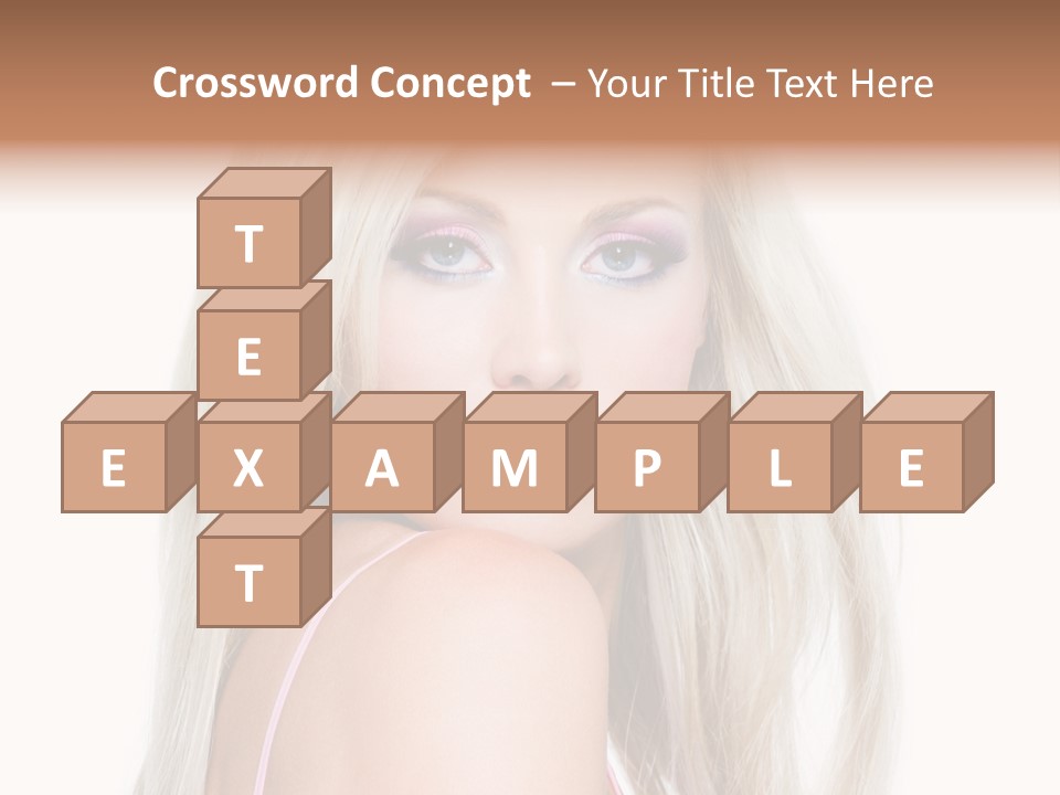 Beauty Blond Blue PowerPoint Template