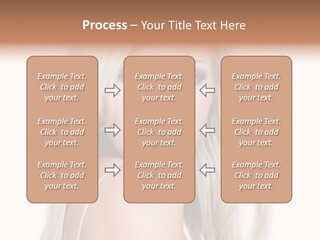 Beauty Blond Blue PowerPoint Template