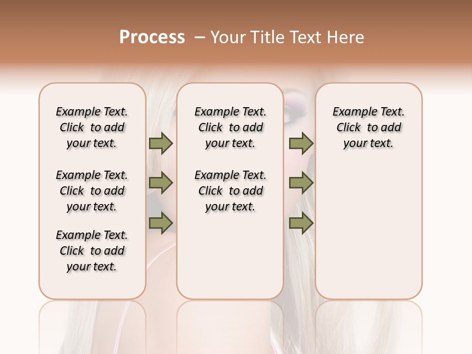Beauty Blond Blue PowerPoint Template