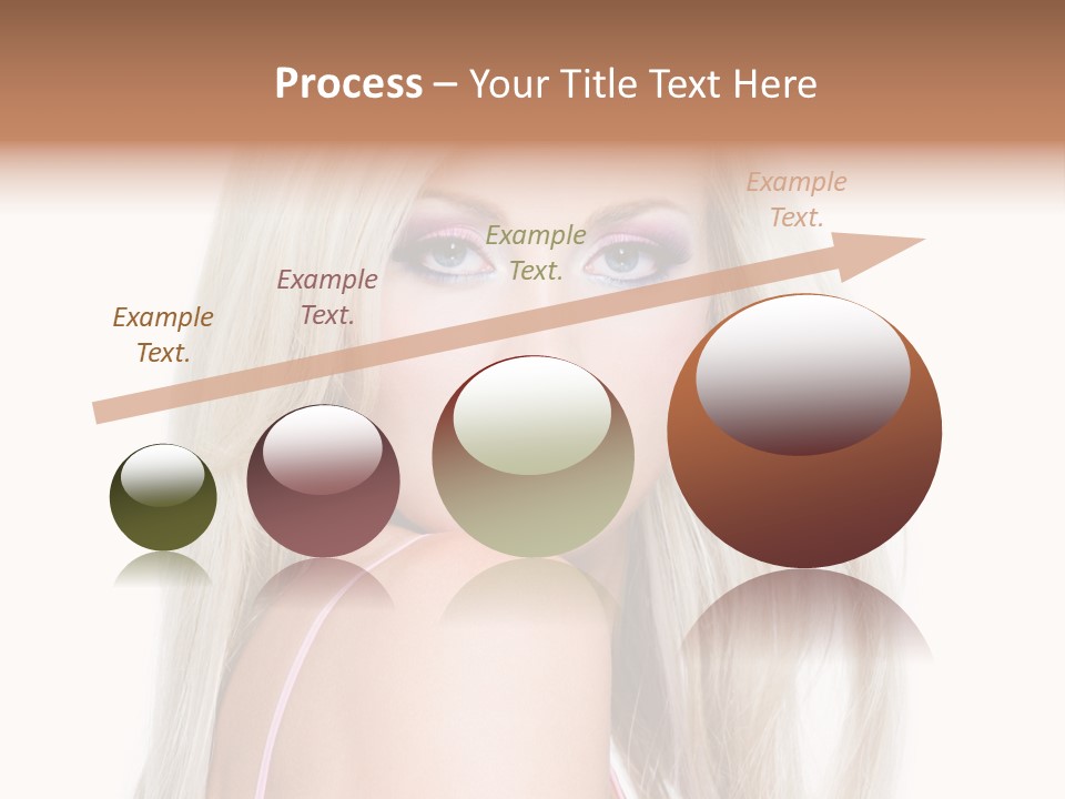 Beauty Blond Blue PowerPoint Template