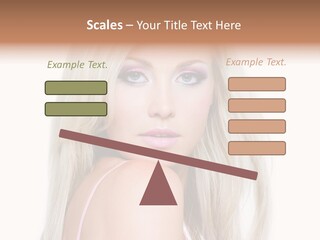 Beauty Blond Blue PowerPoint Template