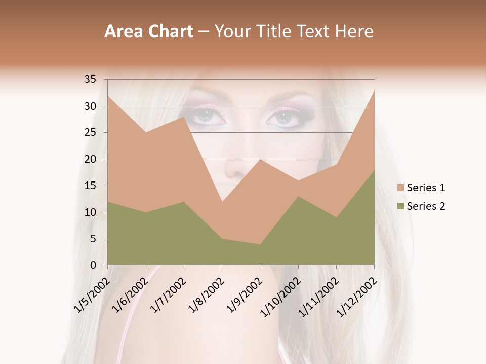Beauty Blond Blue PowerPoint Template