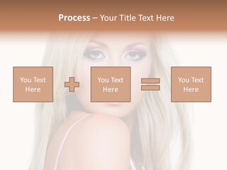 Beauty Blond Blue PowerPoint Template