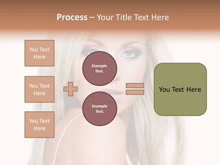 Beauty Blond Blue PowerPoint Template