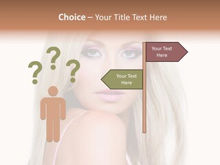 Beauty Blond Blue PowerPoint Template
