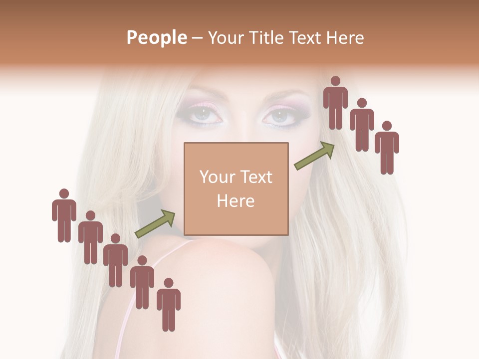 Beauty Blond Blue PowerPoint Template
