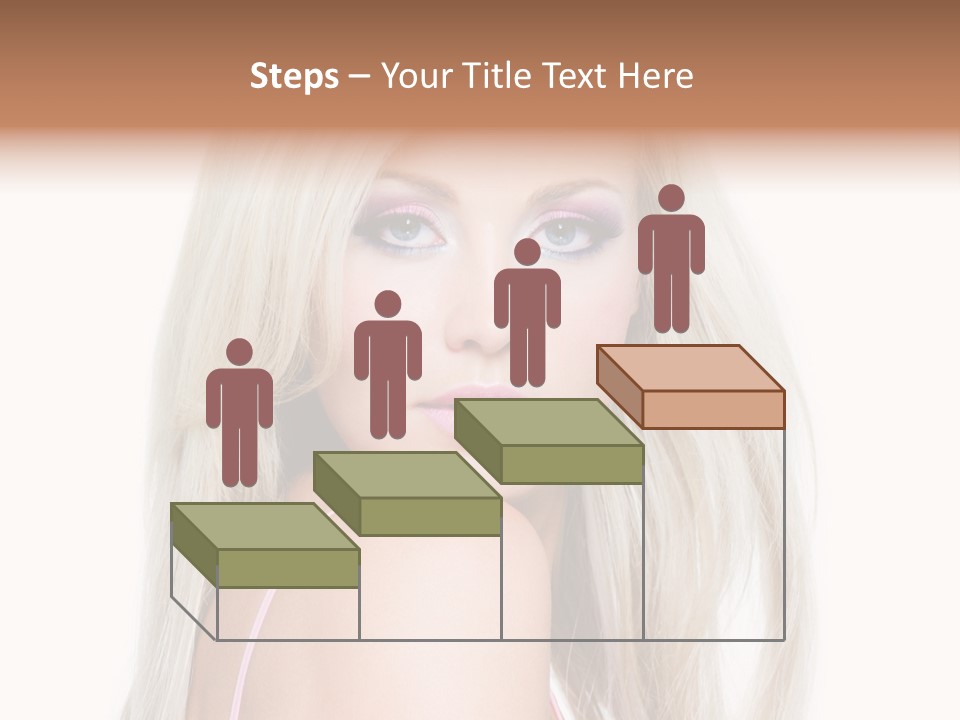 Beauty Blond Blue PowerPoint Template