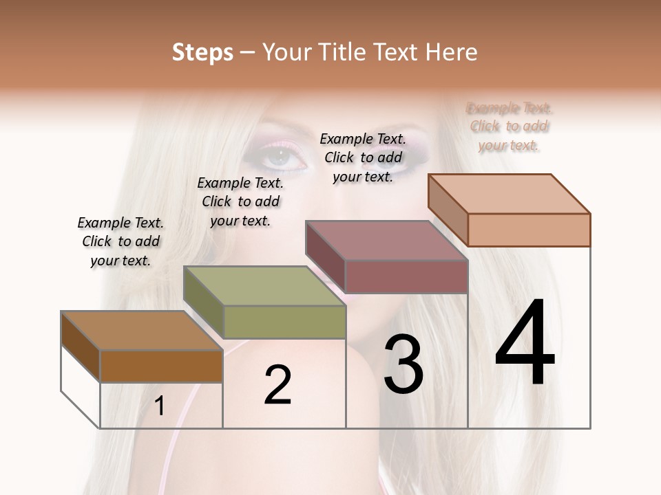 Beauty Blond Blue PowerPoint Template