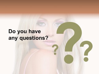 Beauty Blond Blue PowerPoint Template
