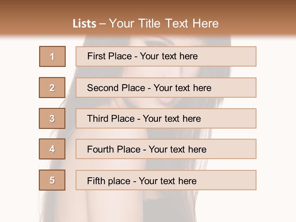 White Blond Bedroom PowerPoint Template