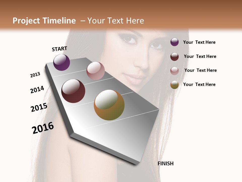 White Blond Bedroom PowerPoint Template