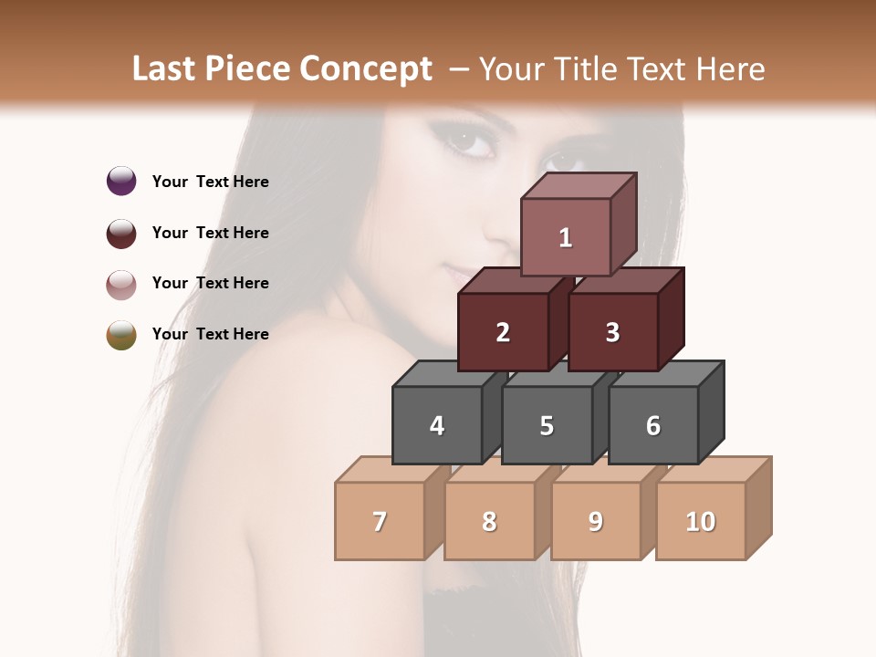 White Blond Bedroom PowerPoint Template