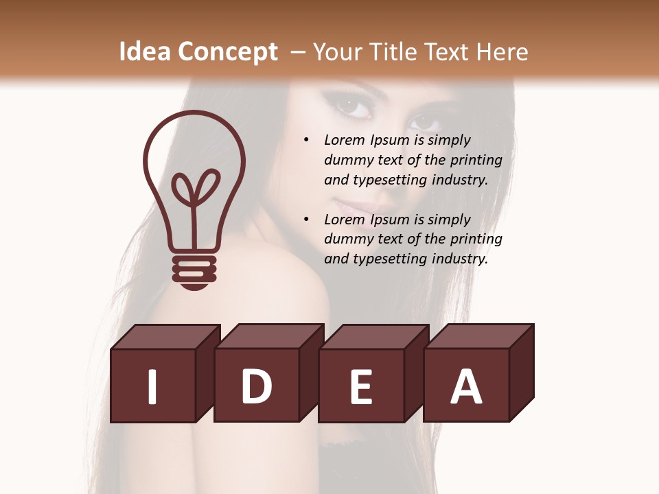 White Blond Bedroom PowerPoint Template