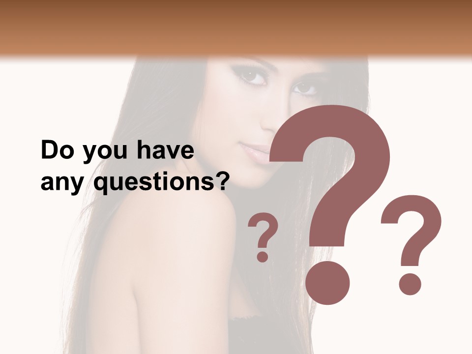 White Blond Bedroom PowerPoint Template