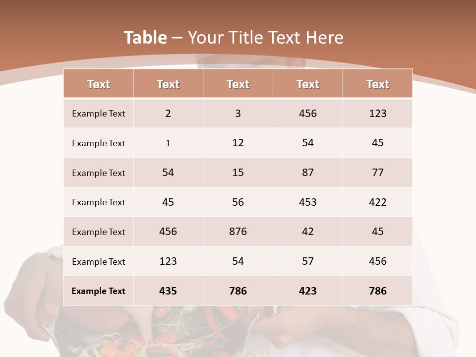 Shot Nourishment Exotic PowerPoint Template