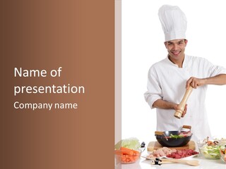 Low Fat Nutrition Flavour PowerPoint Template