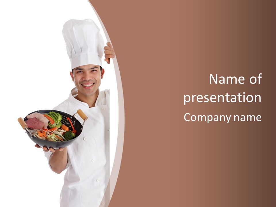 Fresh Restaurant Raw PowerPoint Template