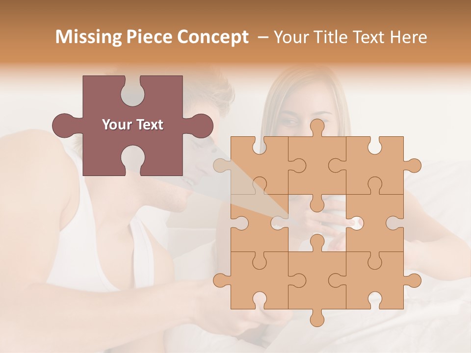 Male Young Female PowerPoint Template