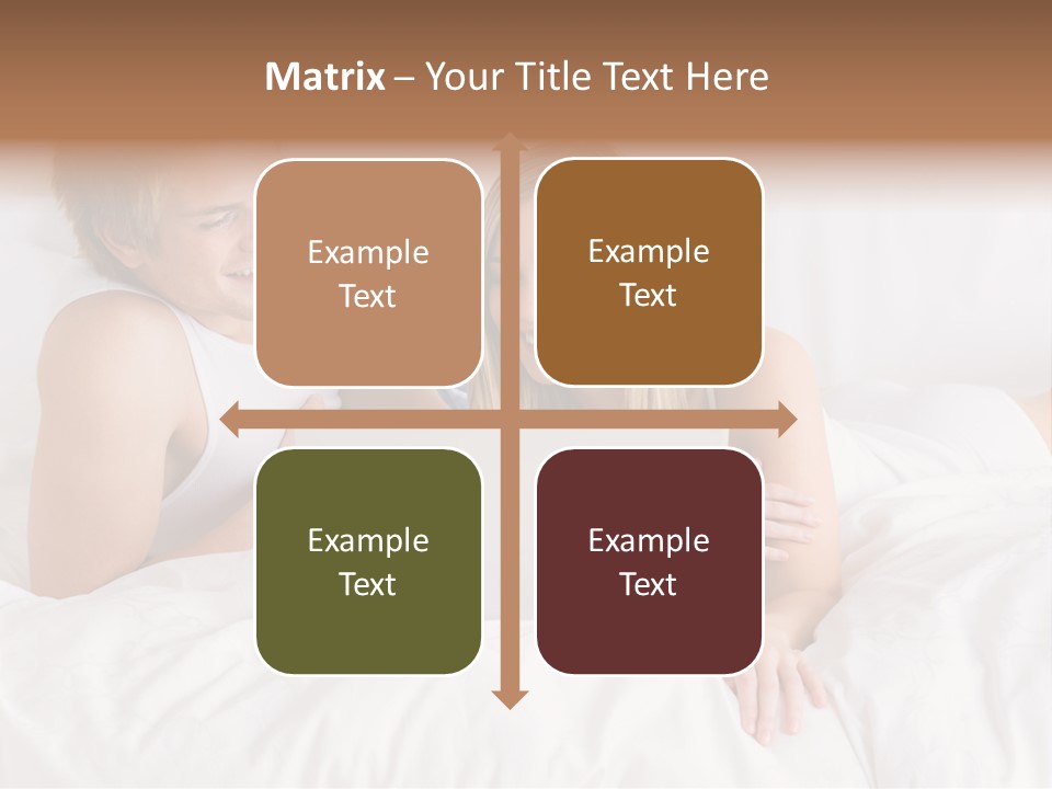 White Blond Bedroom PowerPoint Template