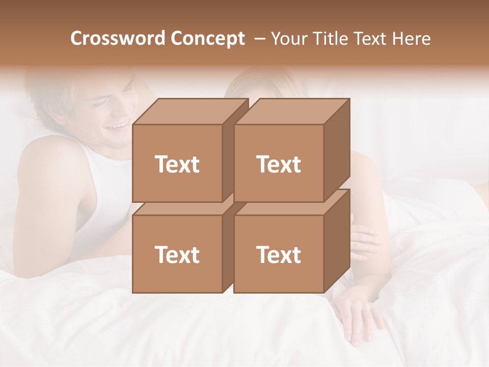 White Blond Bedroom PowerPoint Template