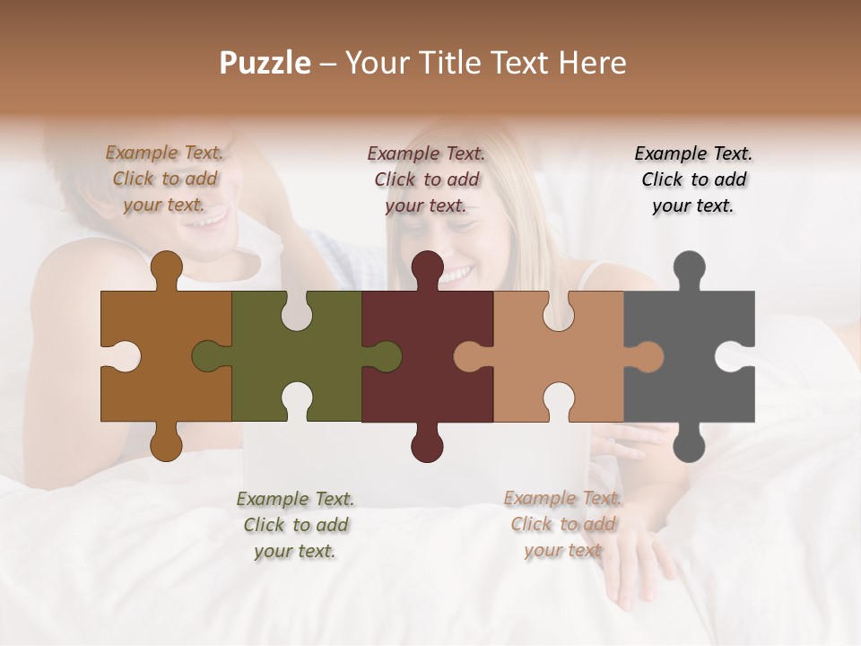 White Blond Bedroom PowerPoint Template