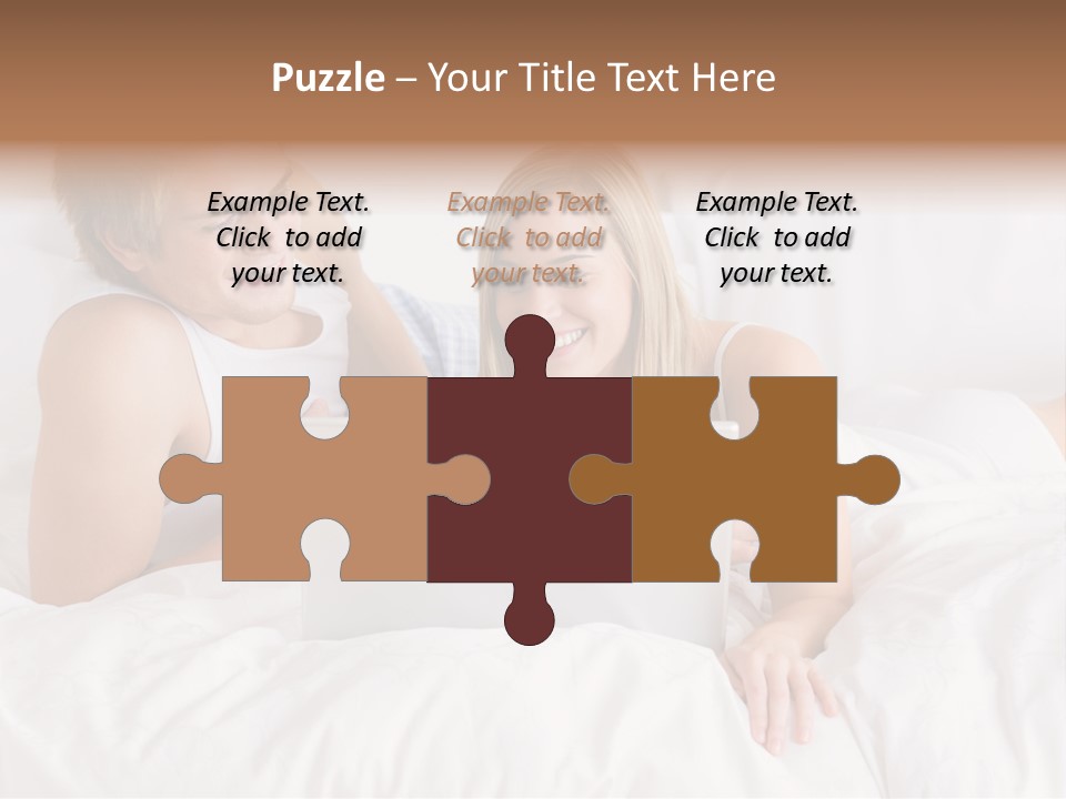 White Blond Bedroom PowerPoint Template