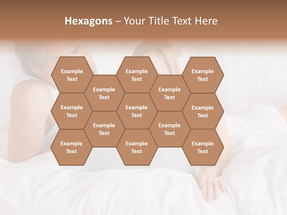 White Blond Bedroom PowerPoint Template