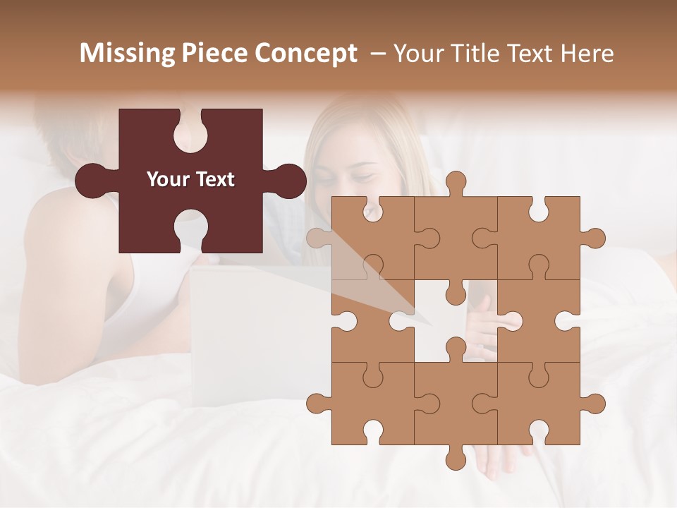 White Blond Bedroom PowerPoint Template