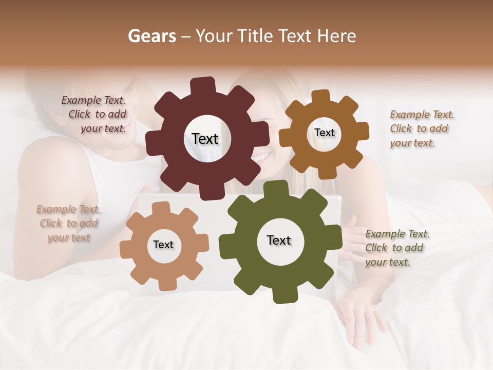 White Blond Bedroom PowerPoint Template