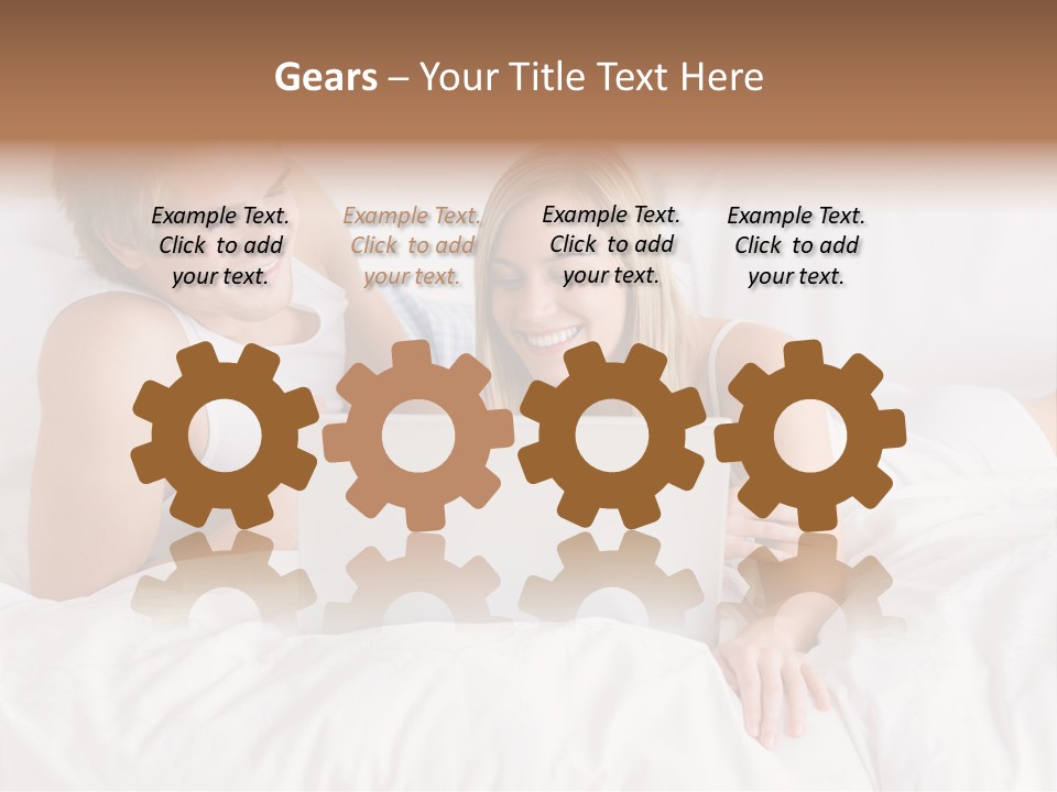 White Blond Bedroom PowerPoint Template