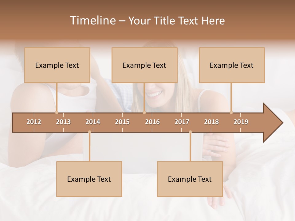 White Blond Bedroom PowerPoint Template