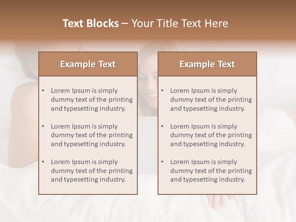 White Blond Bedroom PowerPoint Template